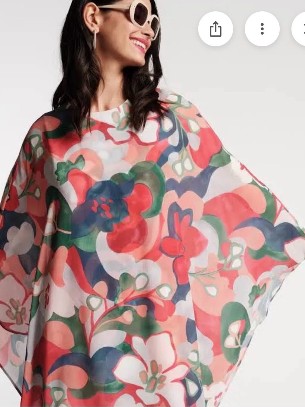 France’s Valentine Bree Mini Cape Overlay Dress - Dreamy Daisies - L